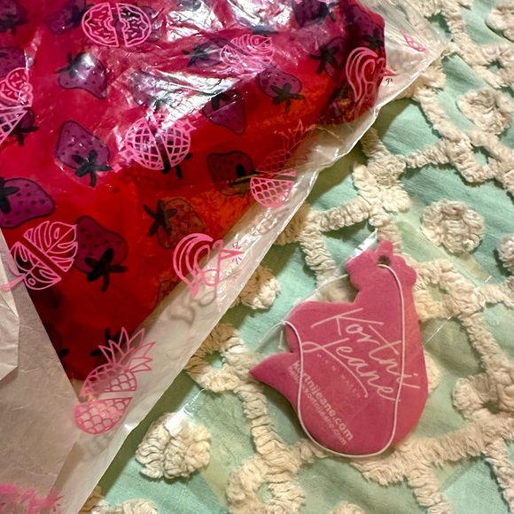 KORTNI JEANE Tie-Up Front “Purple Berry” bottoms - XS - NWT - Picture 6 of 8